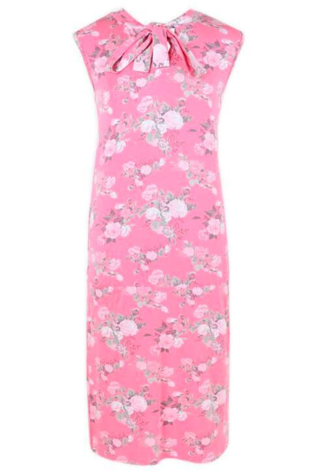 Очаровательное короткое домашнее платье с бантиком (Размер: L) (Цвет: голубой)