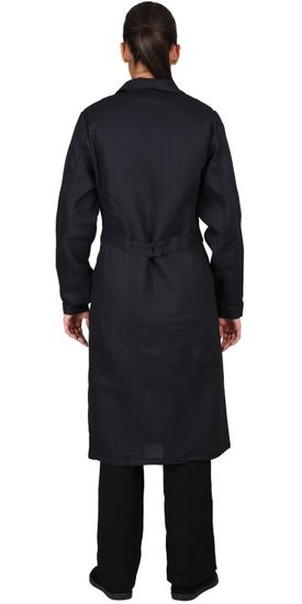 Халат женский диагональ (черный)