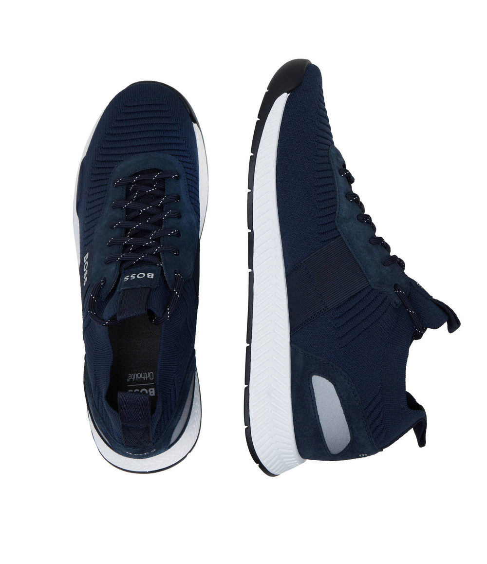 Кроссовки Titanium_Runn_knst_N BOSS BLACK - темно-синий(50498245)