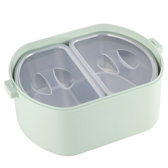 Ланч бокс 750 мл. Kamille KM 2138 (пластик, нержавеющая сталь)