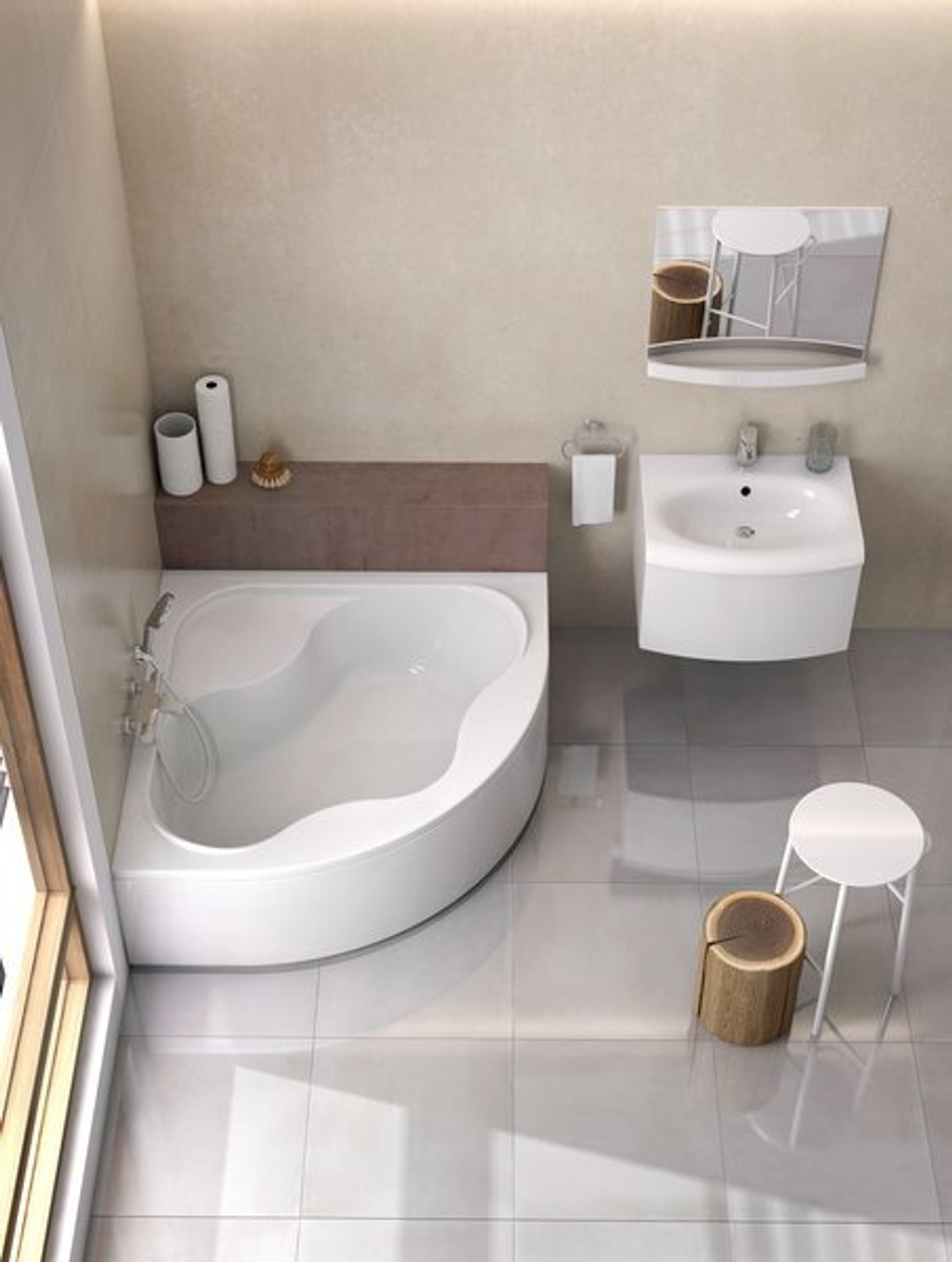 Ванна акриловая Ravak Gentiana 140x140 CF01000000