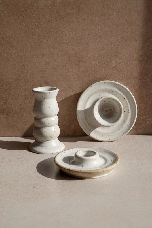 Подсвечник белый New / Titkova ceramic