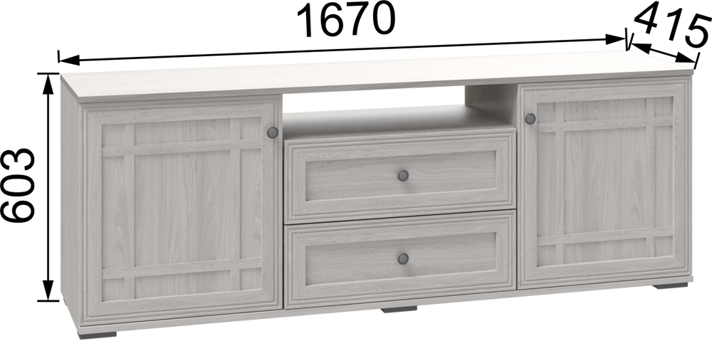 Тумба для ТВ-техники Ричард РТ-1 ясень анкор светлый