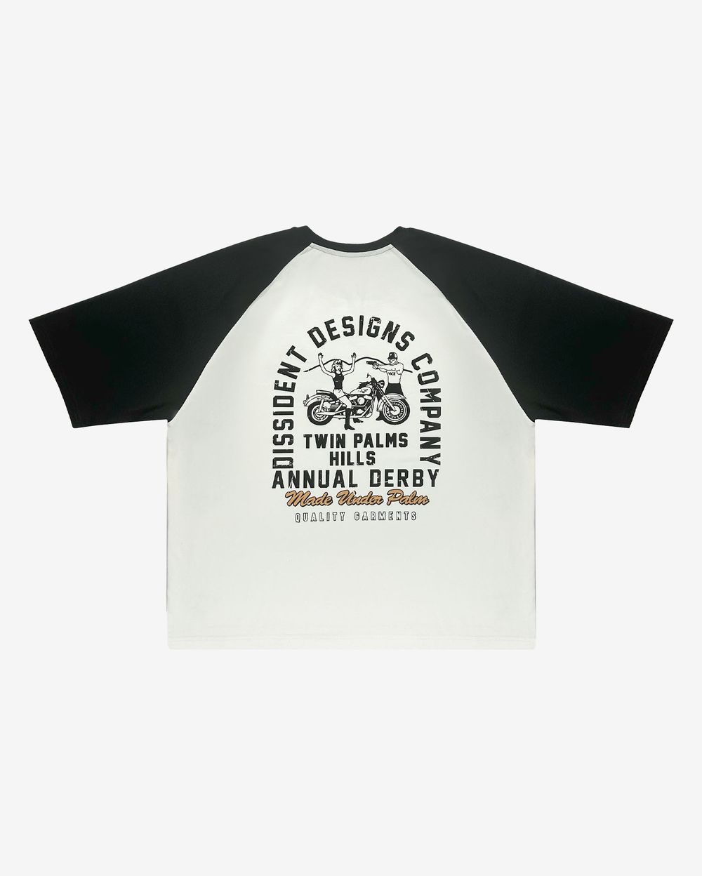 Футболка Dissident Derby молочно-черная