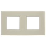 SKANDY Рамка 2-местная SK-F22B стекло беж. IEK