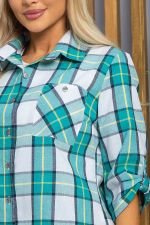 Рубашка Аланта (серо-зеленая) Б13397-18М LT Collection