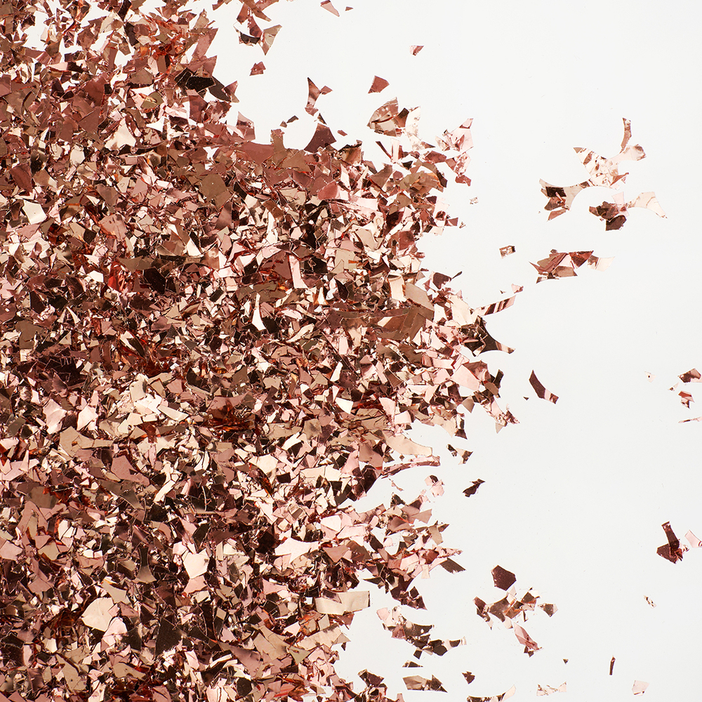 Конфетти дробленые Розовое золото, Металлик, 20 гр ВВ
