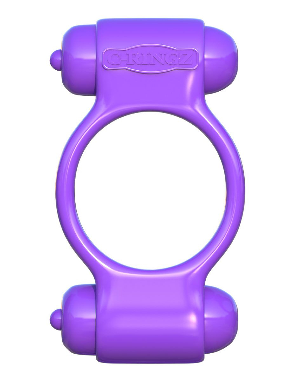 Фиолетовое эрекционное кольцо с 2 виброэлементами Magic Touch Couples Ring (Цвет: фиолетовый)