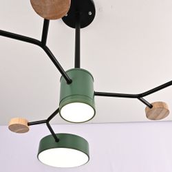 Люстра На Штанге Meade 4 Lamps Green By Imperiumloft