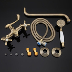 Смеситель для ванны, Gappo, с кран-буксой, бронз, G2263-4