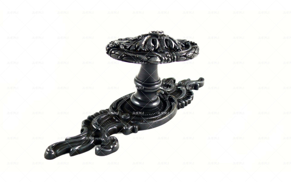 Черненая латунь кноб дверной