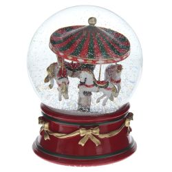 GAEM Фигурка декоративная "Карусель" в стекл шаре, D 12 см, L12 W12 H14,5 см