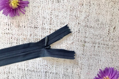 Молнии потайные, L 55 см, тёмно-синий