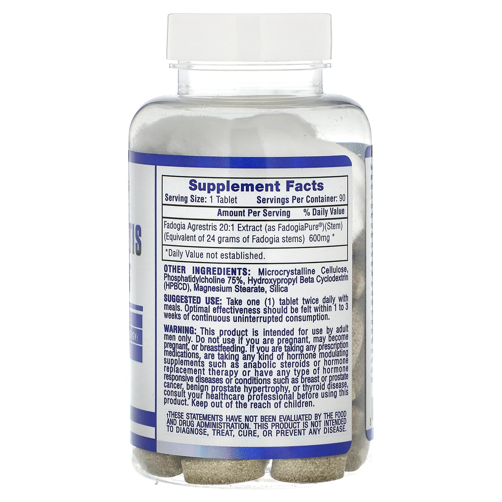 Hi Tech Pharmaceuticals, фадогия гребенчатая, экстракт 20:1, 600 мг, 90 таблеток