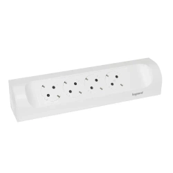 Legrand Удлинитель угловой с заземлением 4 розетки без кабеля, цвет: белый, 694503