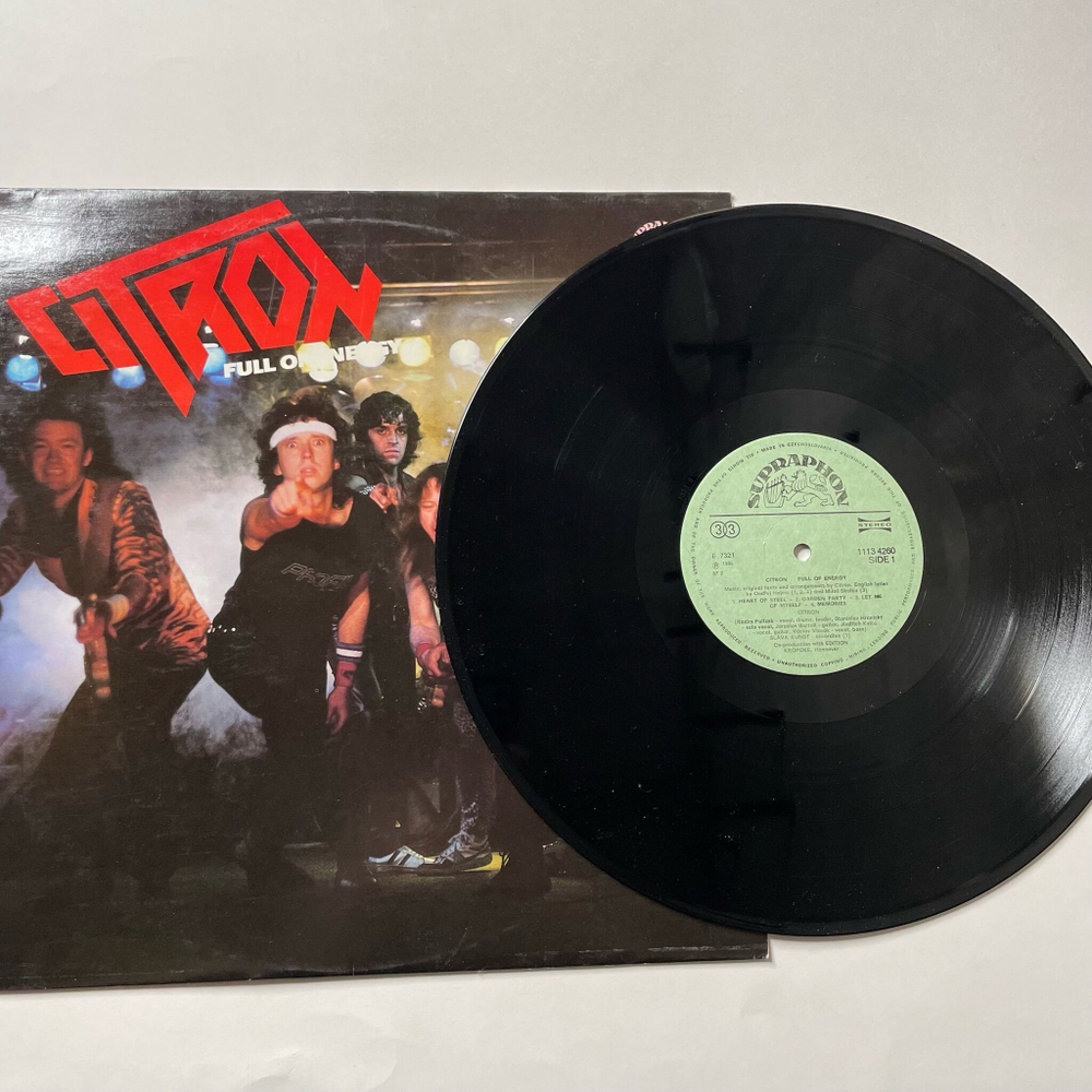Винтажная виниловая пластинка LP Citron Full Of Energy (Чехословакия 1987)