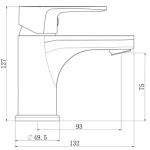 Смеситель Royce Uno для раковины (RCM-120701CR)