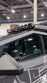 Обвес с платформой на крышу для Tesla Cybertruck 2023+ Тесла Кибертрак доп.свет на крышу стальной бампер защитный тюнинг