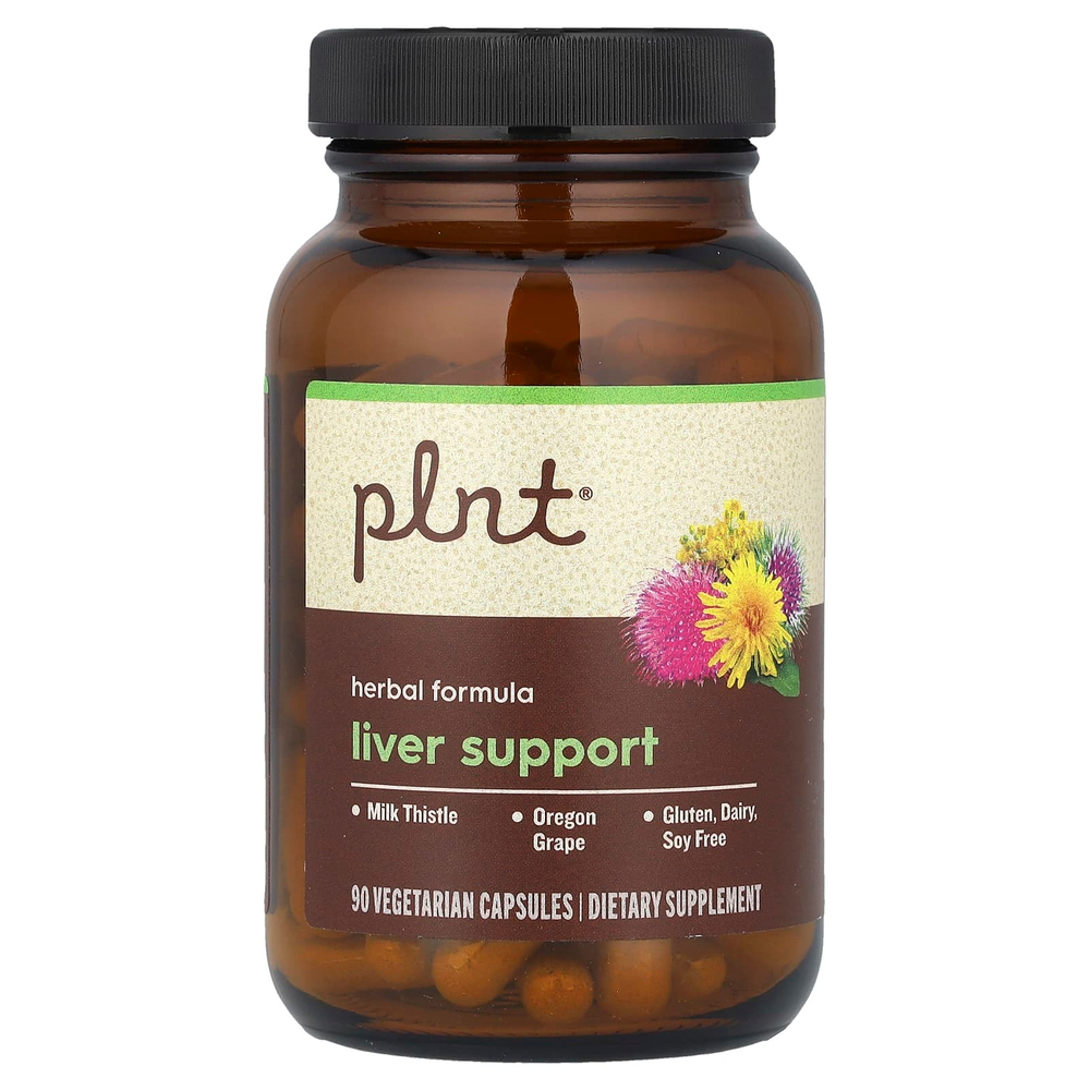 Plnt, Поддержка печени, 90 вегетарианских капсул