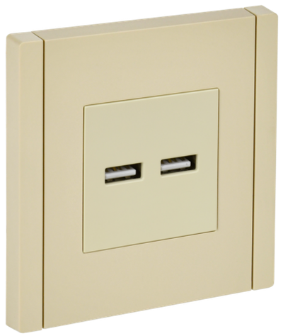 FORTE&PIANO Розетка USB A+A 3,1А FP449 ваниль IEK