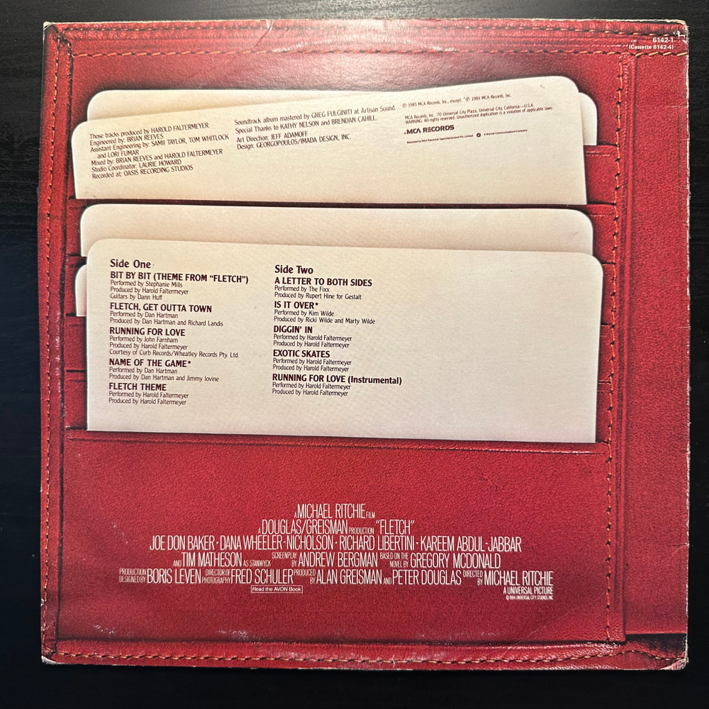 Music From The Motion Picture Soundtrack "Fletch" (Европа 1985г.)