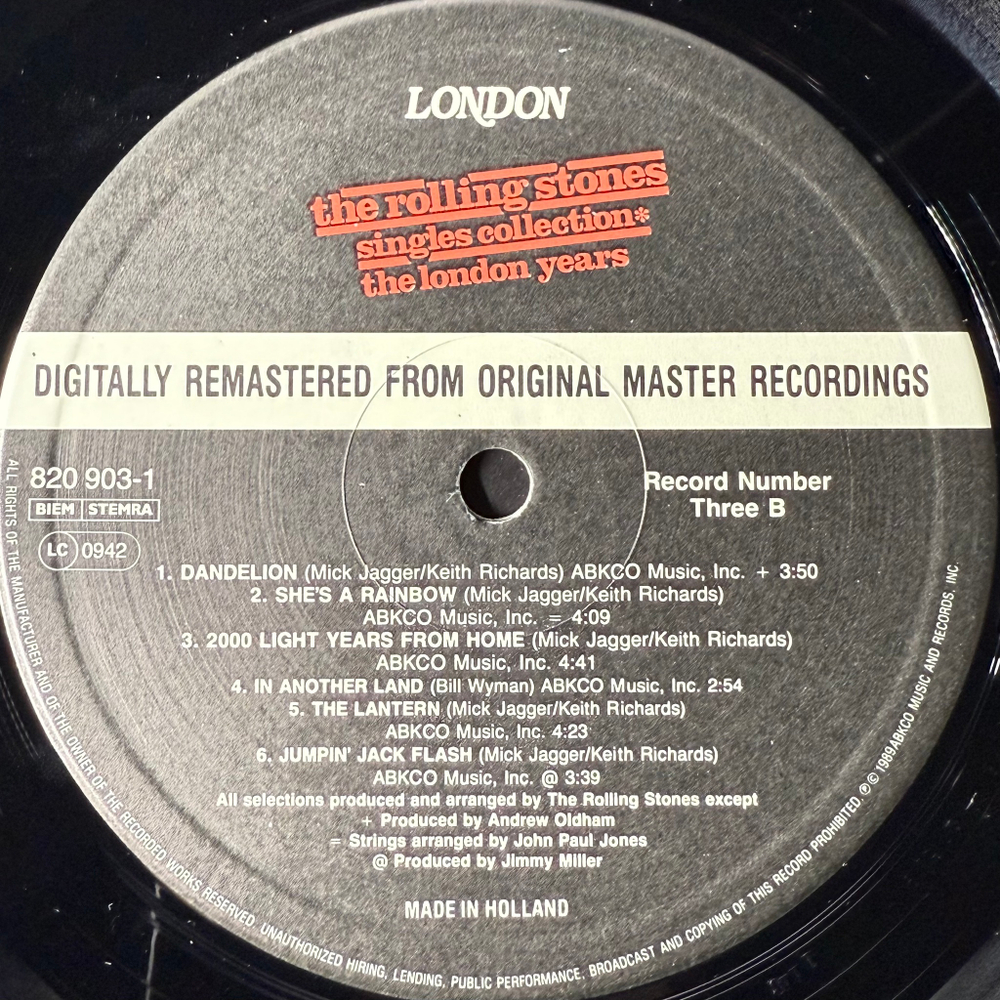 The Rolling Stones ‎– Singles Collection - The London Years 4LP (Голландия 1989г.)