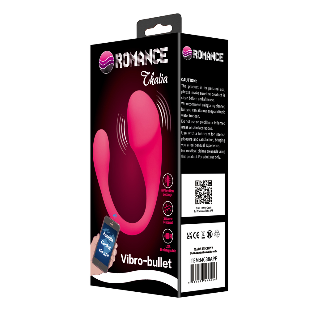 Виброяйцо с управлением через приложение Romance USB MC38APP