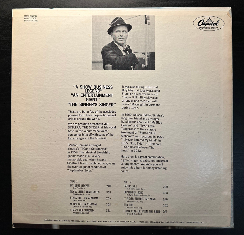 Frank Sinatra - Try A Little Tenderness (США 1967г.)