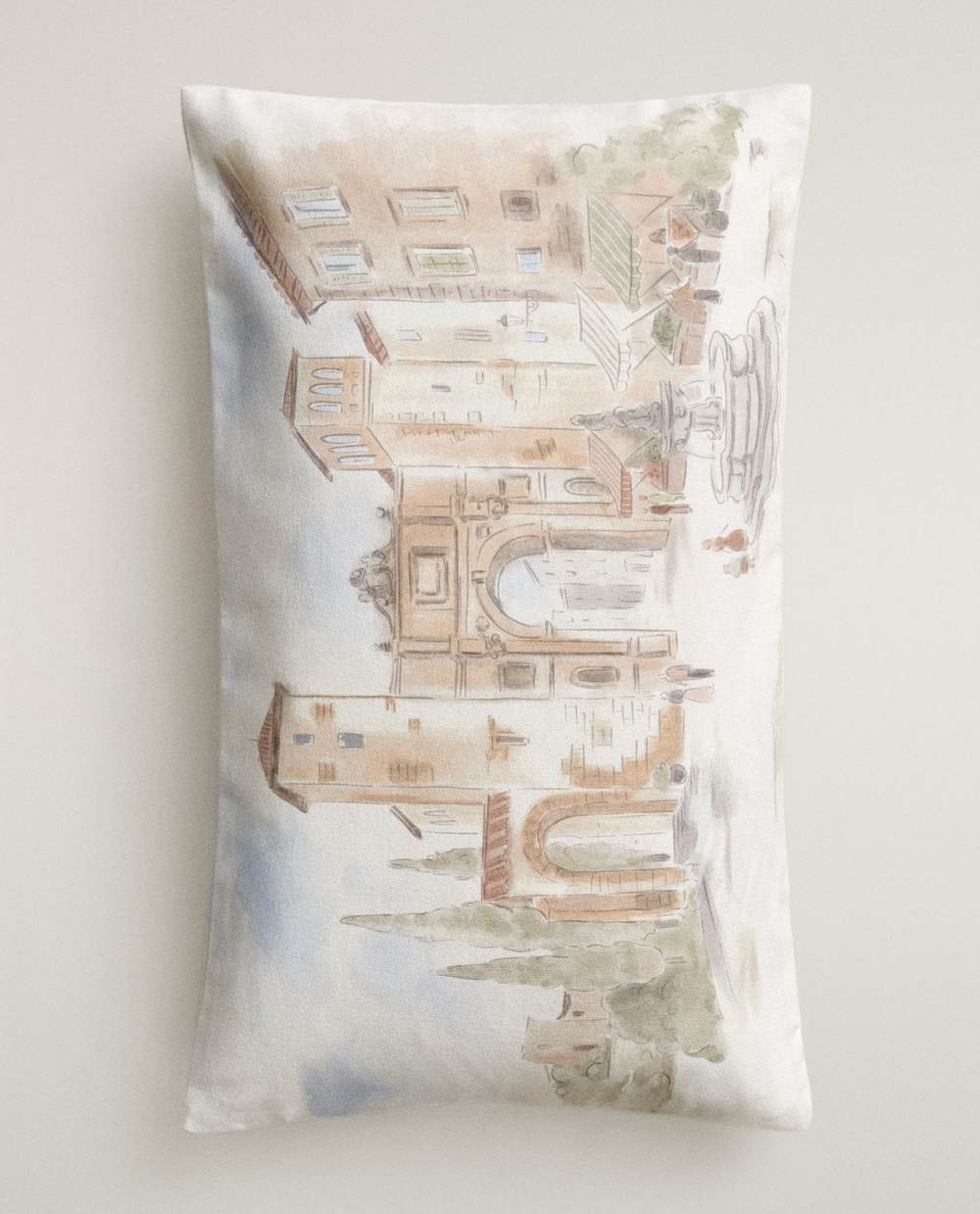 Zara Home наволочка декоративная из хлопка, бежевый, 30x50 см