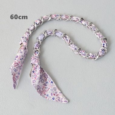 Ручка из цепочки(серебро) с платком S-46