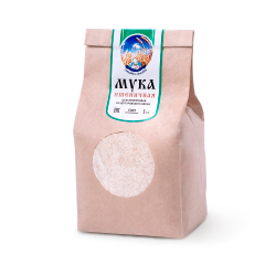 Мука пшеничная цельнозерновая из Шугуровского зерна, пакет 1 кг