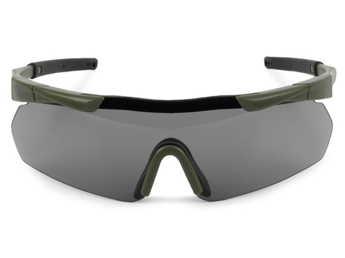 Очки стрелковые ShotTime Lynx защитные, зелёные, комплект с 3 линзами