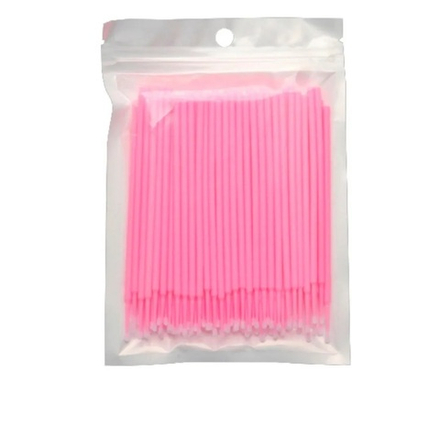 Микробраши, в пакете, 100 шт цвет Розовый