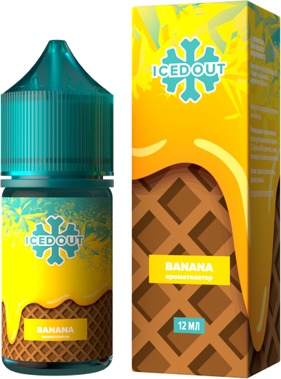 Ароматизатор Glitch Sauce ICED OUT Banana (Банановое мороженое)