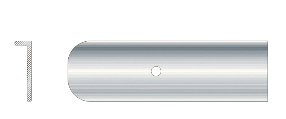 Торцевая планка (Г-обр) 38 мм (лев+прав)