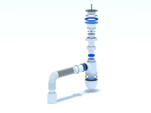 Сифон 1 1/2*40 Ani с гофрой 40*50 С0110 АНИ пласт