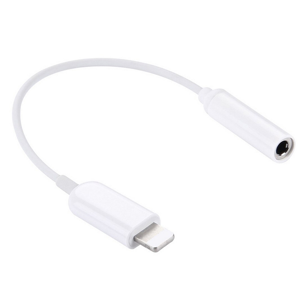 Переходник Lightning - Aux 3.5 Bluetooth pop-up с микрофоном (белый в упаковке)