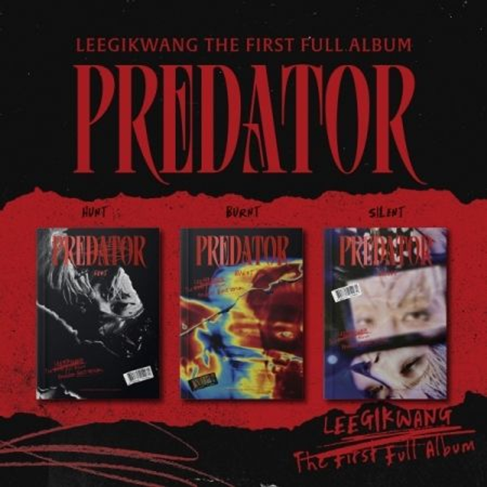 Альбом LEE GI KWANG - Predator 1st Album 3 Version SET