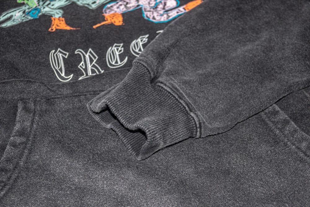 Худи Creepy Clothing Дружба garment dyed черный