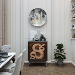 Комод Серпентис с 3 ящиками Грей