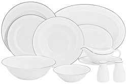 Обеденный сервиз Anna Lafarg Emily Айвори 50 предметов на 12 персон