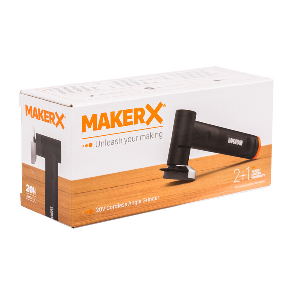 Мини-Углошлифовальная машинка аккумуляторная WORX WX741.9 20В