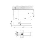 Steinberg Серия 420 Держатель для туалетной бумаги, из латуни, хром 420 2800