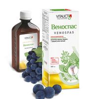 Жидкий коллоидный ПОЛИэкстракт, "Веноспас" Для здоровья и легкости ног, 350 мл., VITAUCT