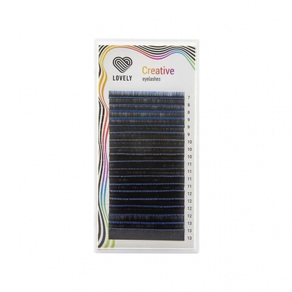 Двухтоновые (омбре) синие Lovely 20 линий MIX