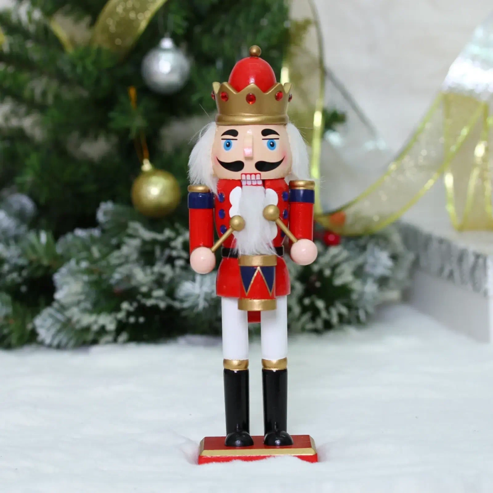 Фигурка новогодняя «Щелкунчик - Игра на барабане» 7,7*7,5*25,2 см