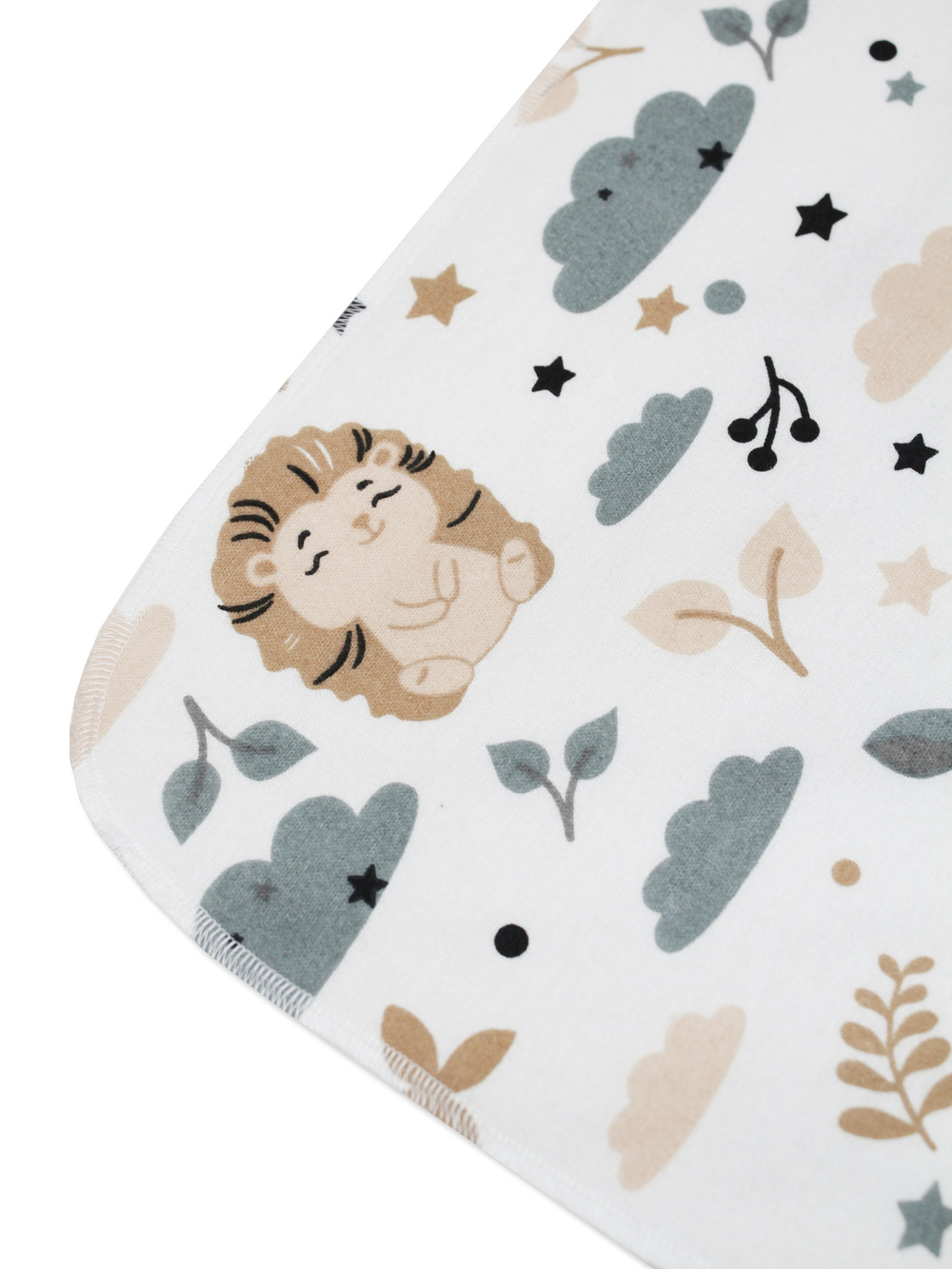 Фланелевая пелёнка Ежата 90*130