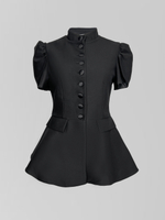 Пиджак Ifer Collection однотонный приталенный с коротким рукавом