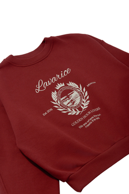 Свитшот с принтом Бордо