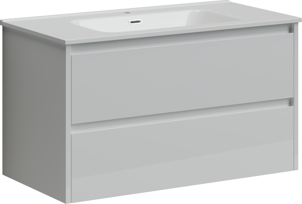 Тумба с раковиной Sancos Libra, 89 см., эмаль белый, LB90W